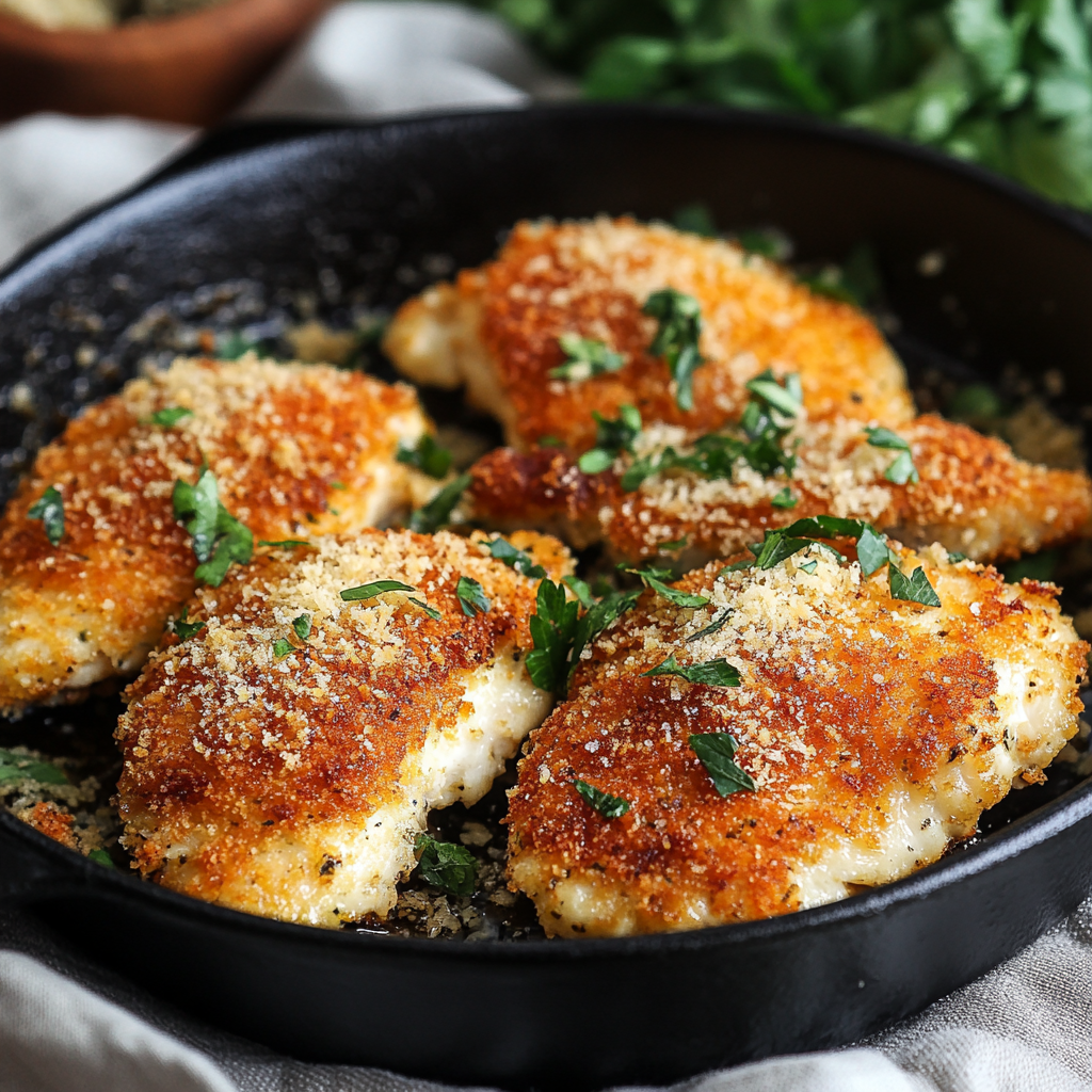 Parmesanpanerad kyckling – en smakfull middag att älska!