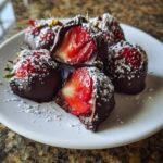 Chokladdoppade jordgubbstryfflar