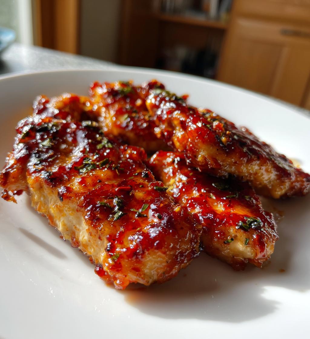 Luftfritös kycklingbröst med stark sriracha - detail 1