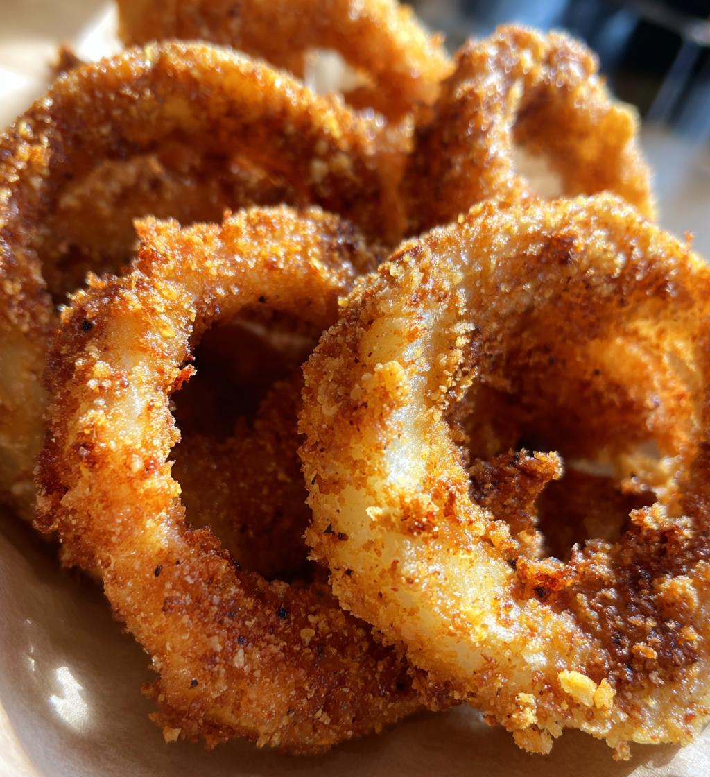 Luftfritös lökringar (hemlagade)