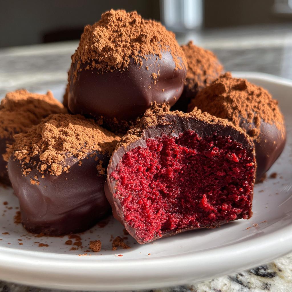 Red velvet-tårta-tryfflar - detail 1