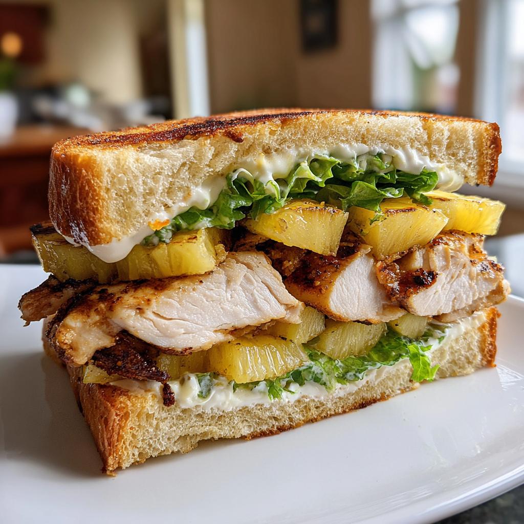 kyckling ananas sandwich - detail 1