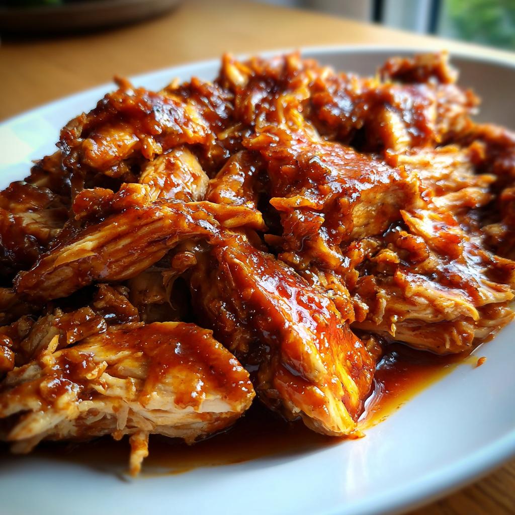 strimlad kyckling crockpot bbq